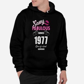 Sassy Fabulous Since 1977 - Womens T-shirt Hoodie - Seseable