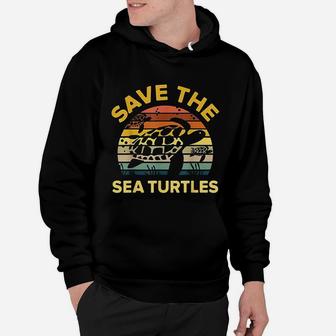 Save Sea Turtle Lover Vintage Skip Hoodie - Seseable