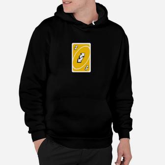 Schwarzes Herren Hoodie mit Blitz-Kartendesign, Stylisches Gamer-Hoodie - Seseable