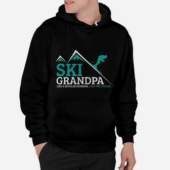 Ski Grandpa Funny Saying Grandfather Skiing Skier Gift Hoodie - Seseable