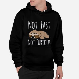 Sloth Not Fast Not Furious Cute And Funny Sleeping Sloth Hoodie - Seseable