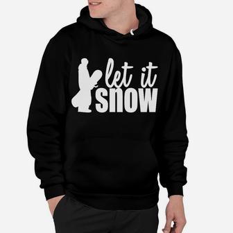 Snowboarden Let It Snow Hoodie - Seseable