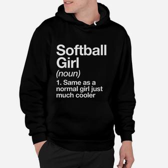 Softball Girl Definition Funny And Sassy Sports Hoodie - Seseable