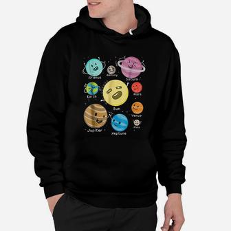 Solar System Funny Outer Space Planet Party Hoodie - Seseable