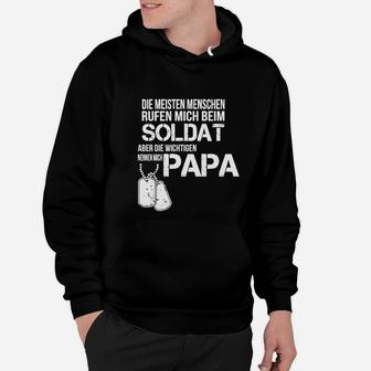 Soldat und Papa Militär Themen-Hoodie, Geschenk für Vatertag - Seseable