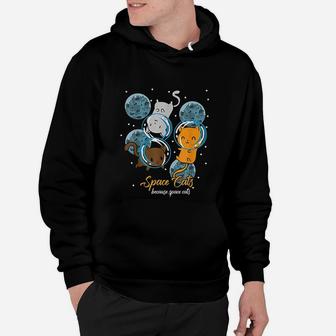 Space Cat Funny Astronaut Cute Animal Cool Gift Idea Hoodie - Seseable