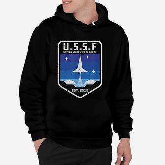 Space Force Ussf United States Space Force Retro Alien Gift Hoodie - Seseable