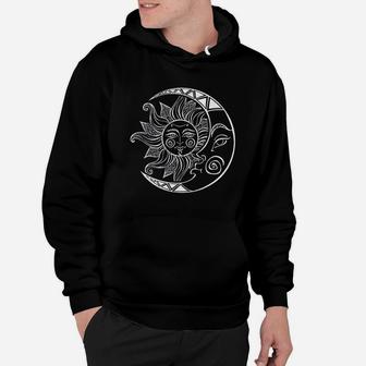 Space Stars Constellation Retro Sun Moon Cool Cosmic Gifts Hoodie - Seseable