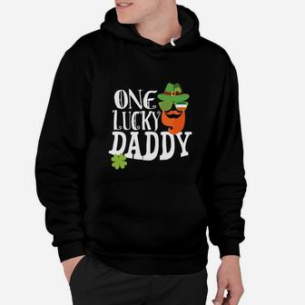 St Paddys Day One Lucky Daddy Dad St Patricks Pattys Hoodie - Seseable