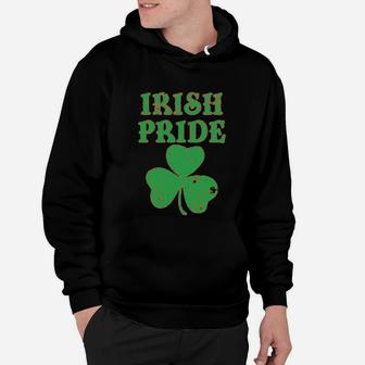 St Patricks Day American Irish Pride Lucky Leaf Hoodie - Seseable