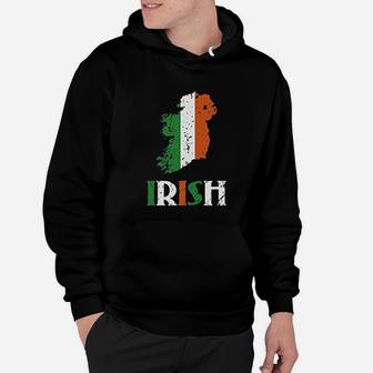 St Patricks Part Irish Flag Vintage Hoodie - Seseable