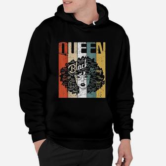 Strong Black Woman Afro Words Art Natural Hair Hoodie - Seseable