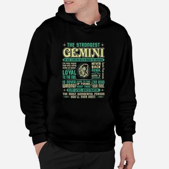 Strongest Gemini Loyal Can Read Your Mind Zodiac Hoodie - Seseable