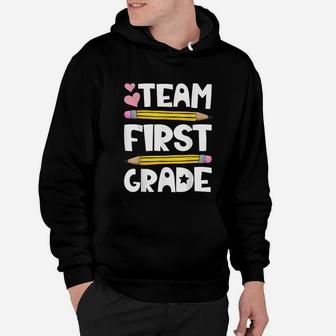 Team First Grade Funny 1st Back To School Teacher Student Hoodie - Seseable