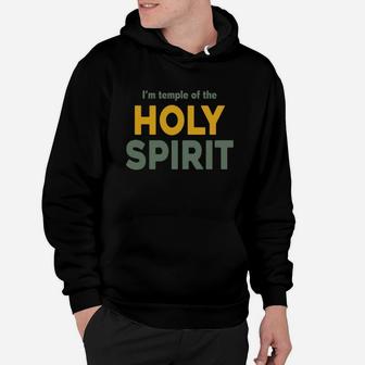Temple Of The Holy Spirit Tshirt Popular Christian Quote Lightweight Classic Fit Doubleneedle Sleeve And Bottom Hem Hoodie - Seseable