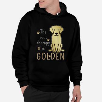 The Best Therapy Is Golden Retriever Dog Hoodie - Seseable