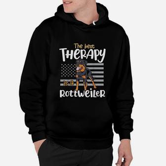 The Best Therapy Rottweiler Rottie Dog Mom Dad Funny Gift Hoodie - Seseable