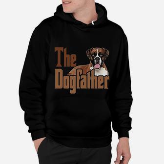 The Dogfather Cute Boxer Dog Apron Dog Dad Kitchen Baking Hoodie - Seseable