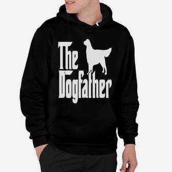 The Dogfather Golden Retriever, dad birthday gifts Hoodie - Seseable