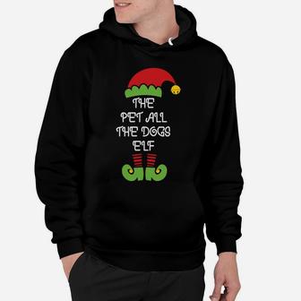 The Pet All The Dogs Elf Matching Family Christmas Hoodie - Seseable