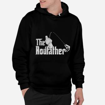 The Rodfather Godfather Parody Funny Retirement Fishing Humor Funny Fisherman Hoodie - Seseable