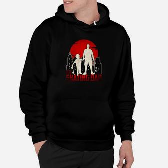 The Skating Dad Funny Skater Father Skateboard Hoodie - Seseable