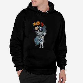 The Spacemans Trip Astronaut Space Planets Hoodie - Seseable
