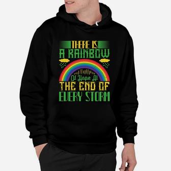 There Is A Rainbow Of Hope At The End Of Every Storm Hoodie - Seseable