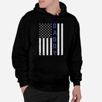 Thin Blue Line Family Daddy Father Shirt Hoodie - Seseable