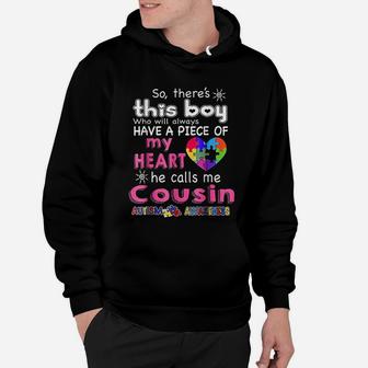 This Boy He Call Me Cousin Autism Awareness Hoodie - Seseable