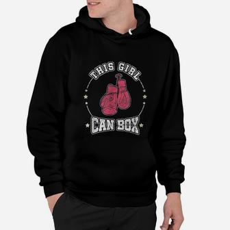 This Girl Can Box Cool Women Boxer Boxing Hoodie | Seseable FR