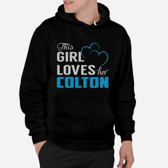This Girl Loves Her Colton Name Shirts Hoodie - Seseable