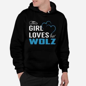 This Girl Loves Her Wolz Name Shirts Hoodie - Seseable