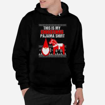 This Is My Christmas Pajama Dala Horse Gnome Hoodie - Seseable