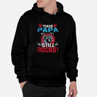 This Papa Still Rocks Drums, dad birthday gifts Hoodie - Seseable