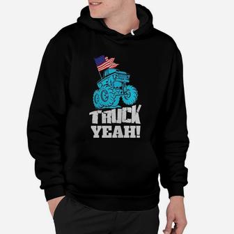 Truck Yeah - Monster Truck T-shirt For Toddlers, Kids, Boys Hoodie - Seseable