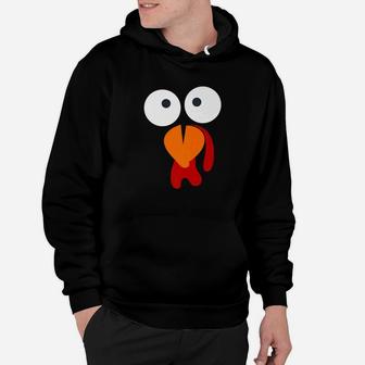 Turkey Face Thanksgiving Halloween Costume Party Gift Hoodie - Seseable