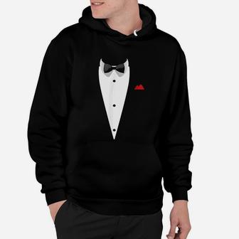 Tuxedo With Bowtie For Weddings And Special Occasions Hoodie - Seseable
