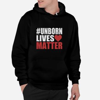 Unborn Lives Matter Women's Dark Unborn Lives Matter Hoodie - Seseable