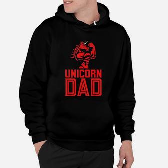 Unicorn Dad Funny Unicorn With Body Muscles Father Hoodie | Seseable UK