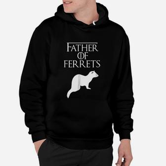 Unique White Father Of Ferret Lover Hoodie - Seseable