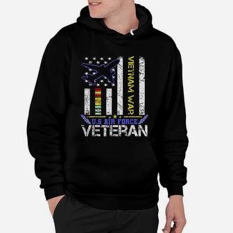 Us Air Force Vietnam Veteran Military Veteran Us Flag Gift Hoodie - Seseable