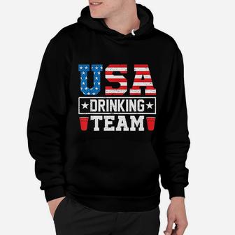 Usa Drinking Team Funny Drinking Beer Lover Gift Hoodie - Seseable