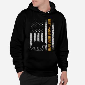 USA Flag BEST MAMA bear EVER, Christmas Gifts for mom, Mom Gifts Hoodie - Seseable