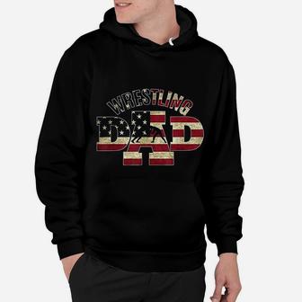 Usa Wrestling Dad Gifts American Flag Wrestle Team Coach Hoodie - Seseable