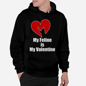 Valentine Gift For Women Cat Valentine Hoodie - Seseable