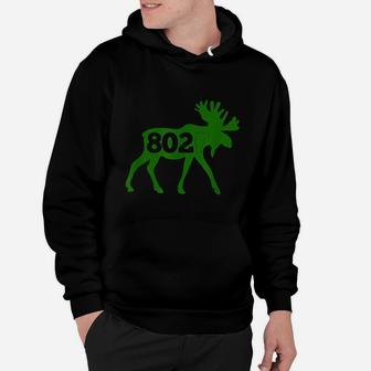 Vermont Moose 802 Vermont Green Mountain State Hoodie - Seseable