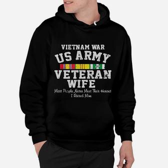 Vietnam War Us Army Veteran Wife Veterans Day Gift Hoodie - Seseable
