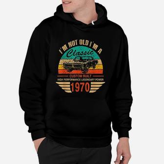 Vintage 1970 Classic Car Apparel For Legends Born In 1970 Hoodie - Seseable