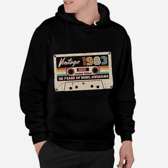 Vintage 1983 Retro Cassette Made In 1983 Hoodie - Seseable